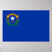 Staatsflagge des Posters Nevada