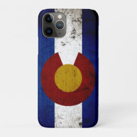 Staatsflagge des Schwarzen Grunge Colorado
