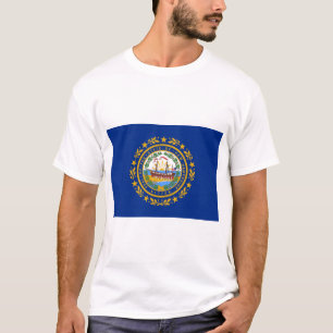Staatsflagge des T - Shirt New Hampshire
