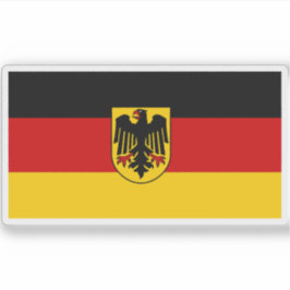 Staatsflagge Deutschlands und Staatsflagge und Mil Aufkleber