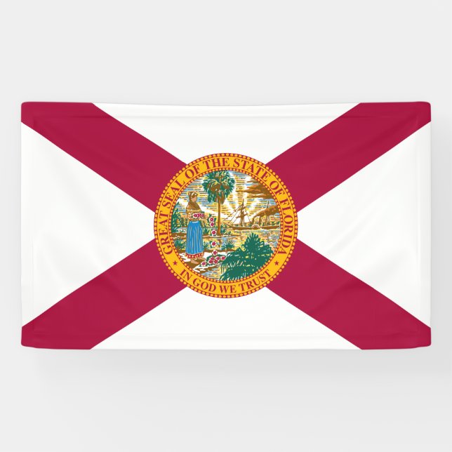 Staatsflagge Florida Banner (Horizontal)