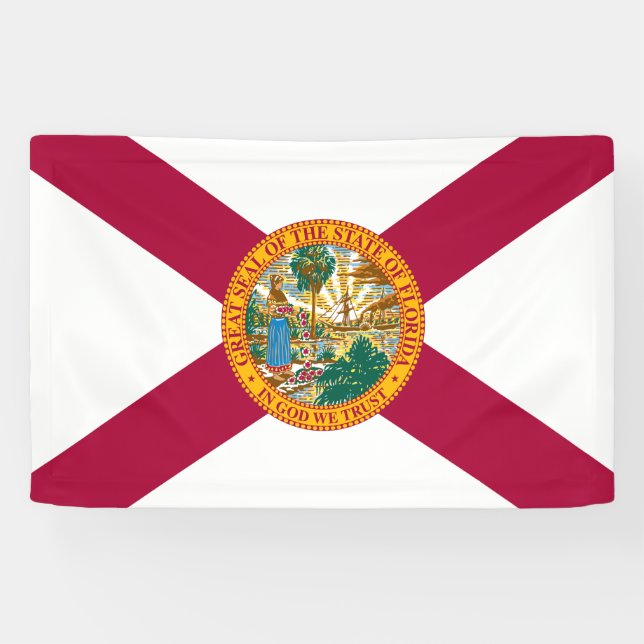 Staatsflagge Florida Banner (Horizontal)