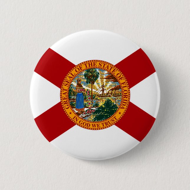 Staatsflagge Florida Button (Vorderseite)