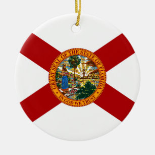 Staatsflagge Florida Keramikornament