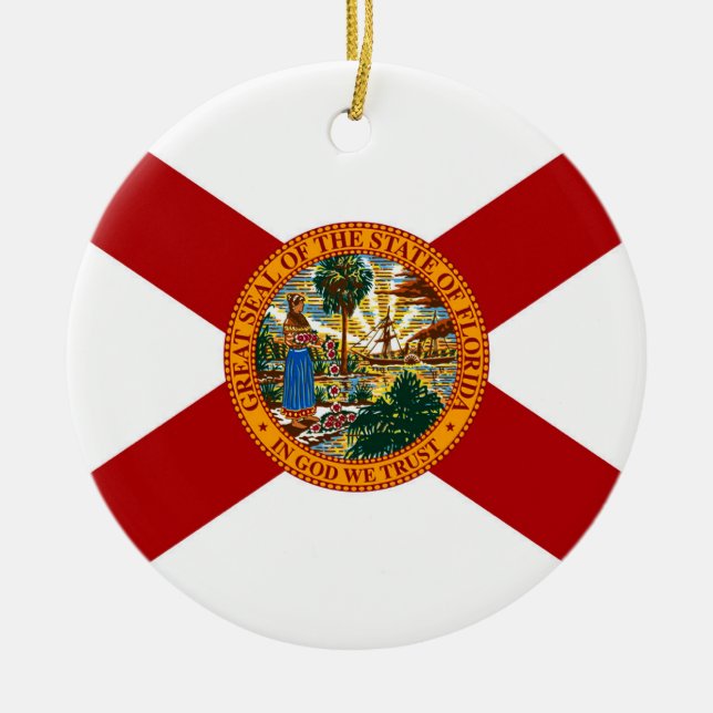 Staatsflagge Florida Keramikornament (Vorne)