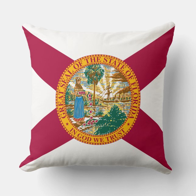 Staatsflagge Florida Kissen (Vorderseite)