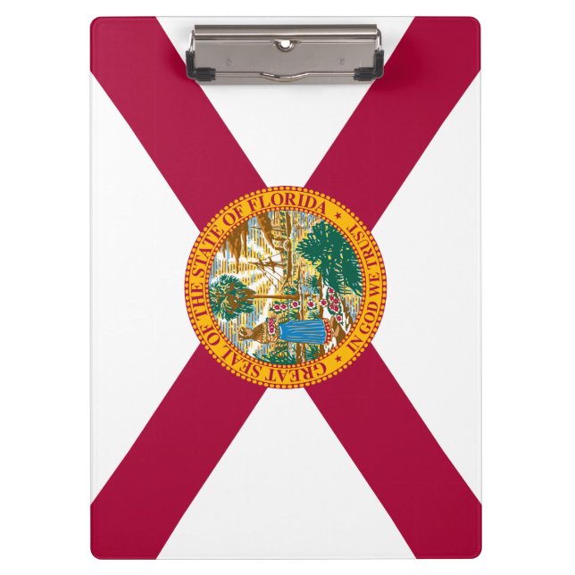 Staatsflagge Florida Klemmbrett (Vorderseite)