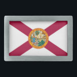 Staatsflagge Florida Rechteckige Gürtelschnalle<br><div class="desc">Patriotische Florida-Staatsflagge.</div>
