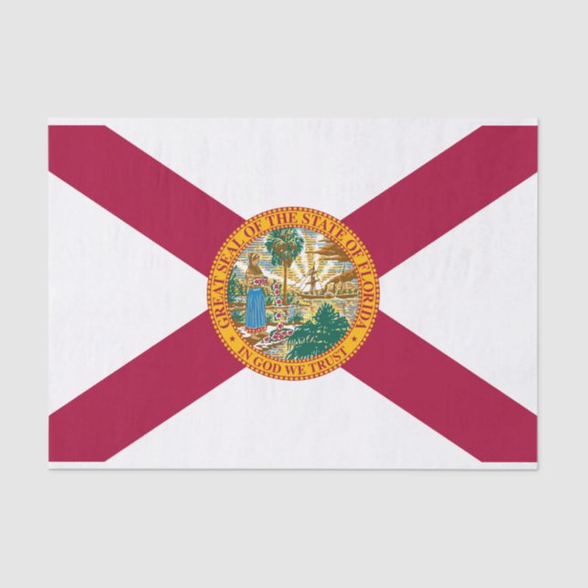 Staatsflagge Florida Seidenpapier (Vorderseite)