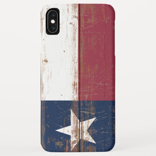 Staatsflagge für altes Holz und Texas Case-Mate iPhone Hülle (Rückseite)