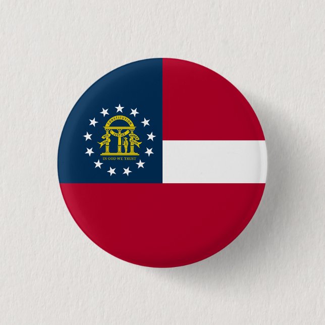 Staatsflagge Georgiens Button (Vorderseite)