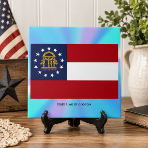 Staatsflagge Georgiens Fliese