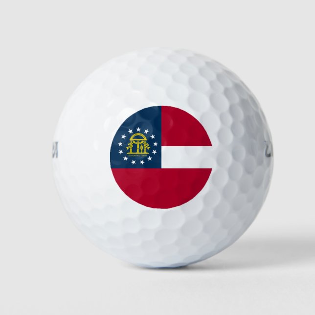 Staatsflagge Georgiens Golfball (Vorderseite)