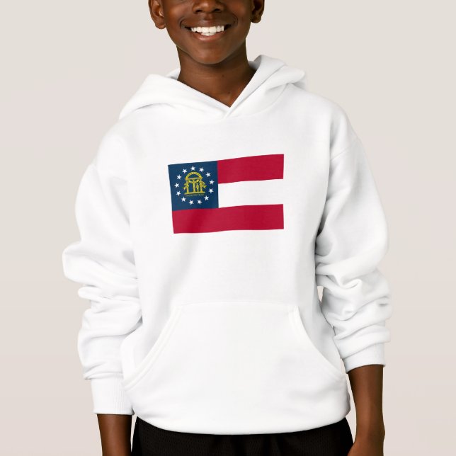 Staatsflagge Georgiens Hoodie (Vorderseite)