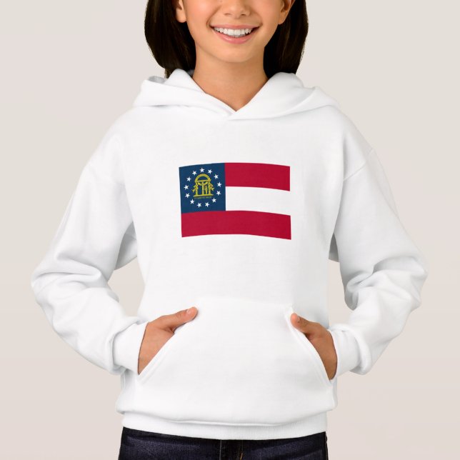 Staatsflagge Georgiens Hoodie (Vorderseite)