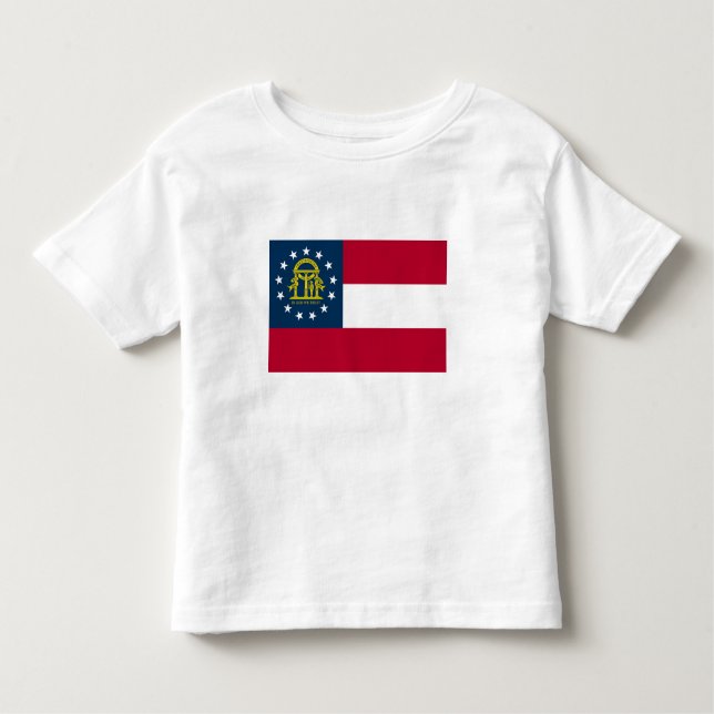 Staatsflagge Georgiens Kleinkind T-shirt (Vorderseite)