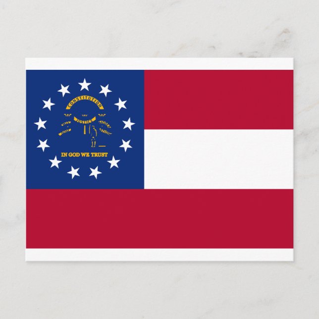 Staatsflagge Georgiens Postkarte (Vorderseite)