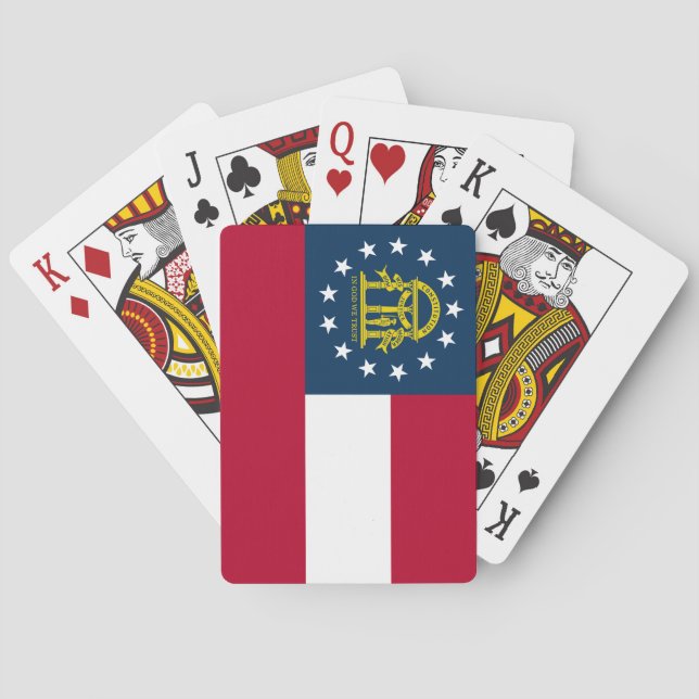 Staatsflagge Georgiens Spielkarten (Rückseite)