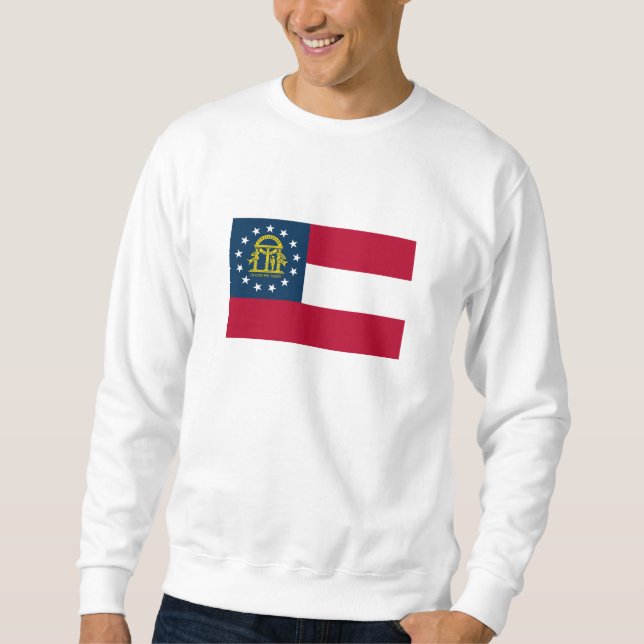 Staatsflagge Georgiens Sweatshirt (Vorderseite)