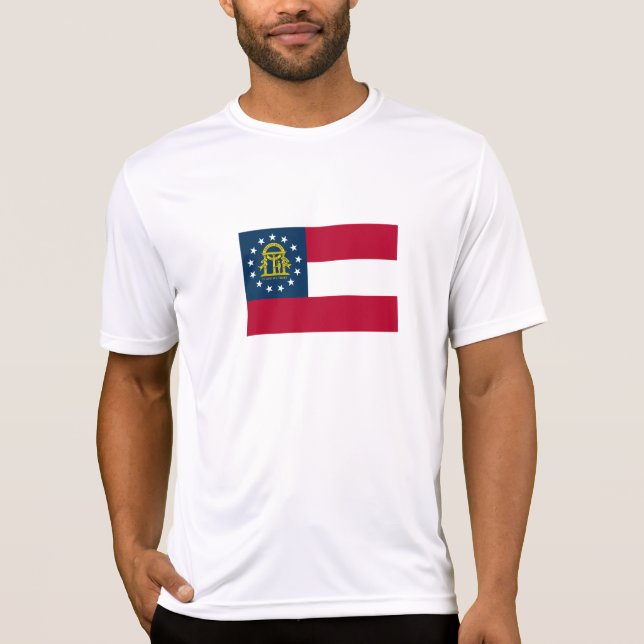 Staatsflagge Georgiens T-Shirt (Vorderseite)