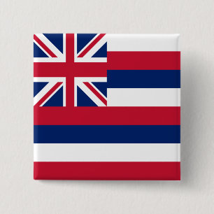 Staatsflagge Hawaii Button