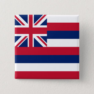 Staatsflagge Hawaii Button