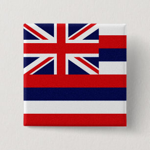 Staatsflagge Hawaii Button