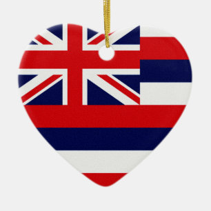 Staatsflagge Hawaii Keramikornament