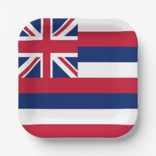 Staatsflagge Hawaii Pappteller