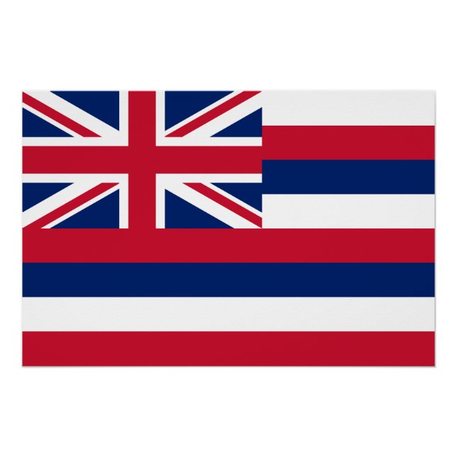 Staatsflagge Hawaii Poster (Vorderseite)