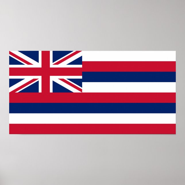 Staatsflagge Hawaii Poster (Vorne)
