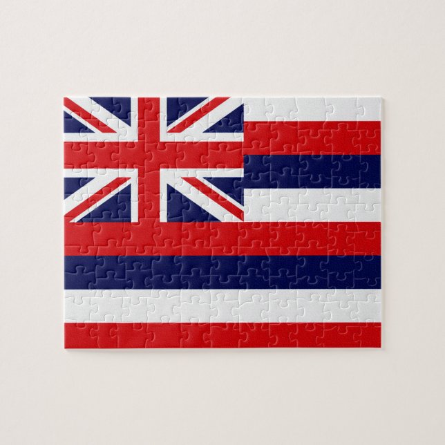 Staatsflagge Hawaii Puzzle (Horizontal)