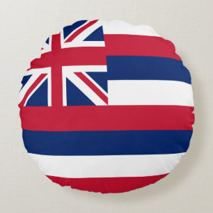 Staatsflagge Hawaii Rundes Kissen