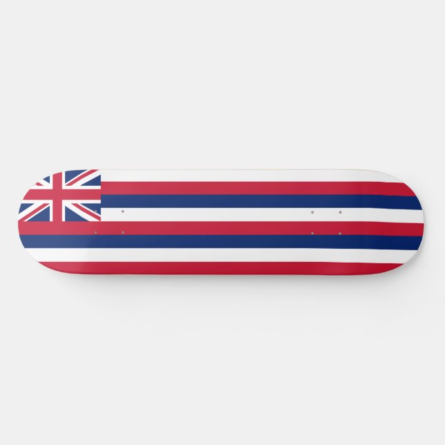 Staatsflagge Hawaii Skateboard (Horizontal)