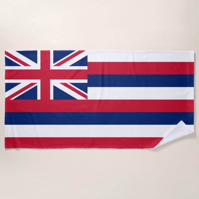 Staatsflagge Hawaii Strandtuch (Vorderseite)