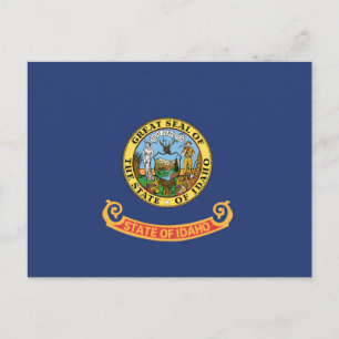 Staatsflagge Idaho, USA Postkarte