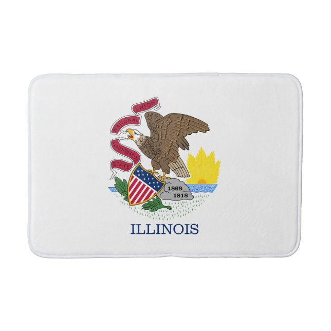 Staatsflagge Illinois Badematte (Vorderseite)