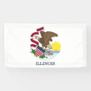 Staatsflagge Illinois Banner