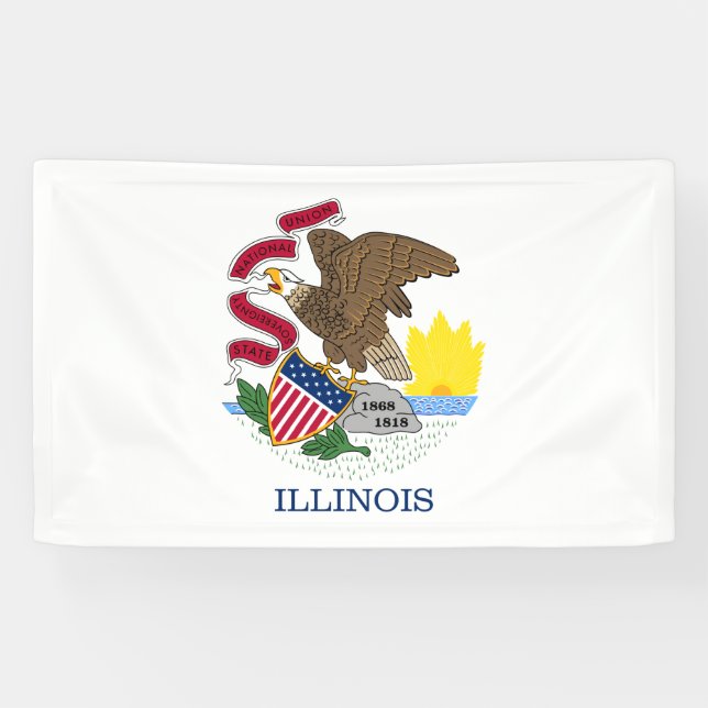 Staatsflagge Illinois Banner (Horizontal)