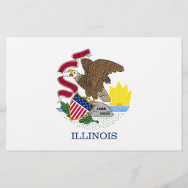 Staatsflagge Illinois Briefpapier