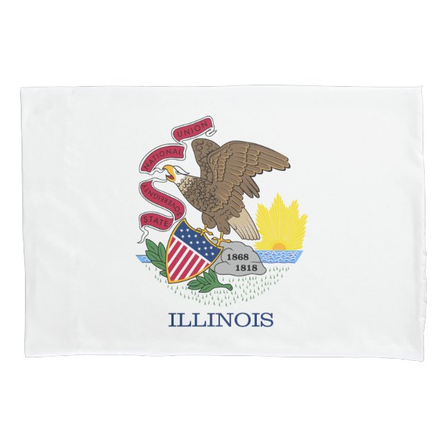Staatsflagge Illinois Kissenbezug (Vorderseite)