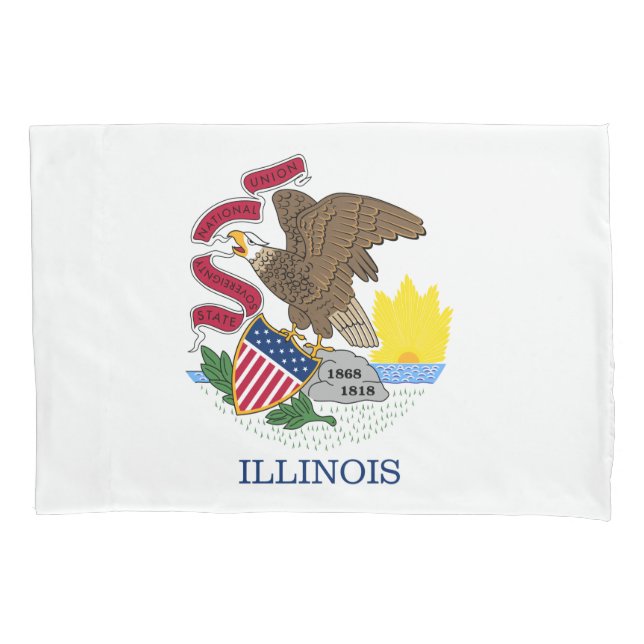 Staatsflagge Illinois Kissenbezug (Vorderseite)