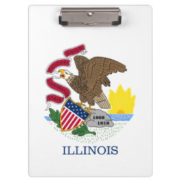 Staatsflagge Illinois Klemmbrett