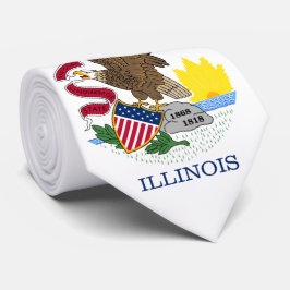 Staatsflagge Illinois Krawatte