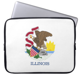 Staatsflagge Illinois Laptopschutzhülle