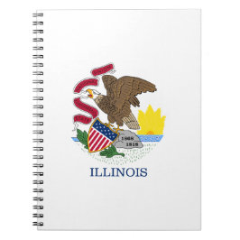 Staatsflagge Illinois Notizblock