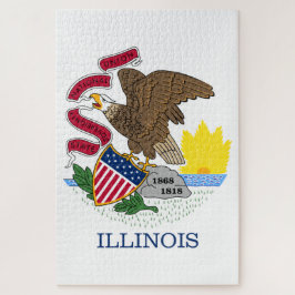 Staatsflagge Illinois Puzzle
