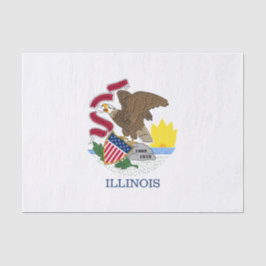 Staatsflagge Illinois Seidenpapier