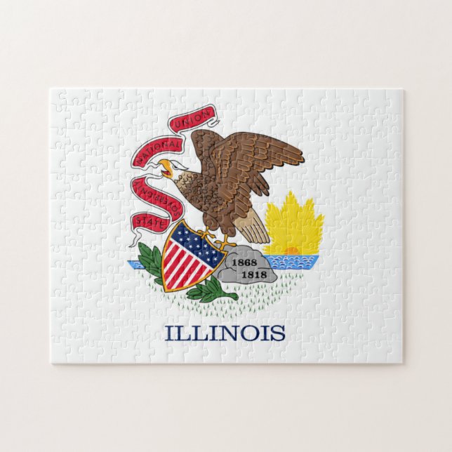 Staatsflagge Illinois, USA Puzzle (Horizontal)