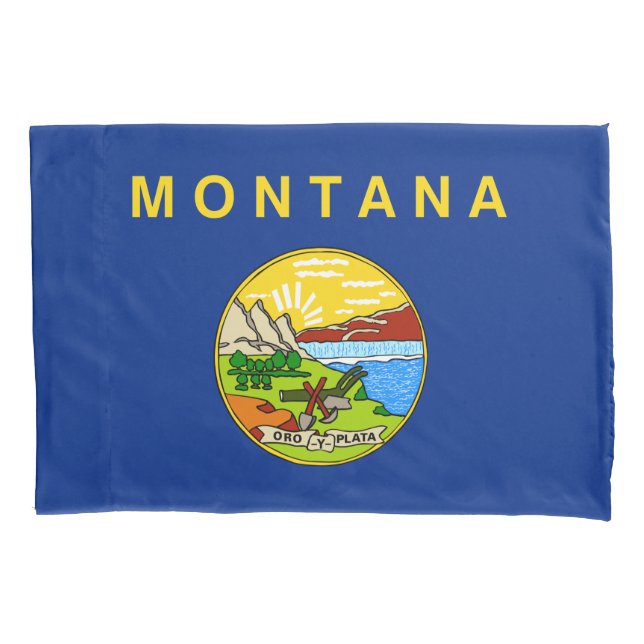 Staatsflagge im Fall Montana Pillow Kissenbezug (Vorderseite-Links)